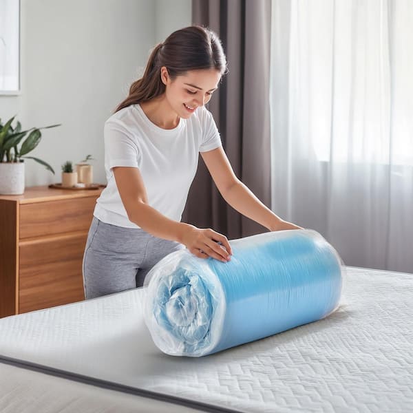 SU SUBRTEX 2 Inch Memory Foam Mattress Topper Pad con design ventilato e infuso di gel per alleviare la pressione (5cm,140x190cm