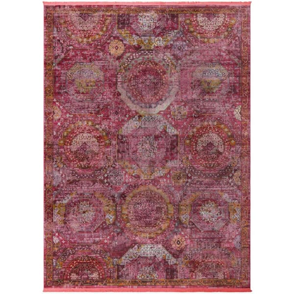 Unique Loom Baracoa Coppelia Pink 9' 0 x 12' 0 Area Rug