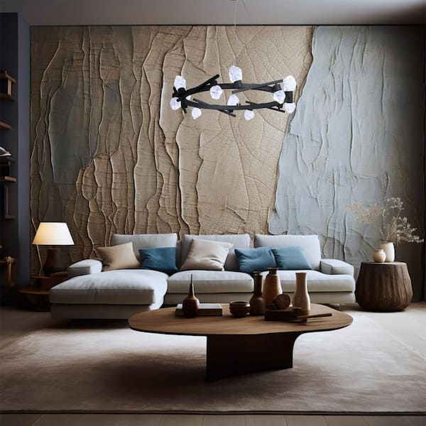 George Kovacs Kosmyc 10-Light Sand Black Integrated LED Statement