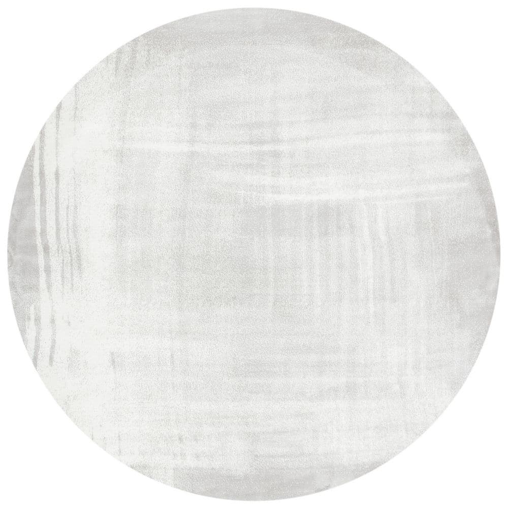 Skyler 7 ft. x 7 ft. Gray/Ivory Distressed Overdyed Round Area Rug price history on PriceWatchPro
