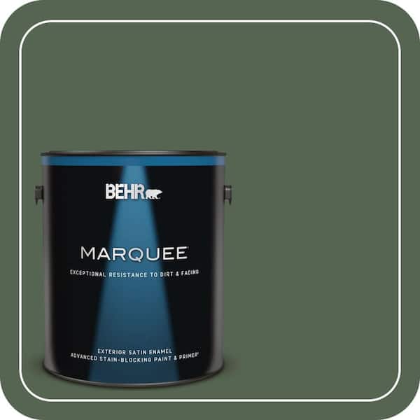 BEHR MARQUEE 1 gal. #PPU11-19 Lakeside Pine Satin Enamel Exterior Paint & Primer