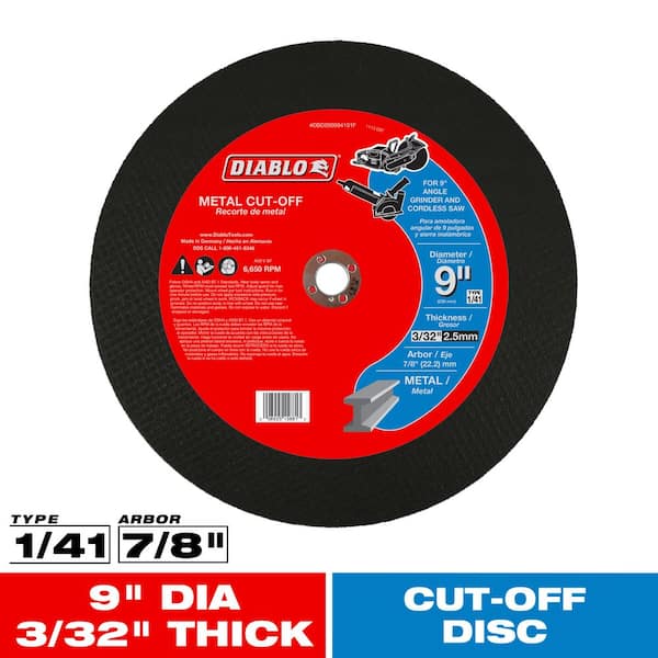 DIABLO 9 in. Metal Cutting Bonded Disc