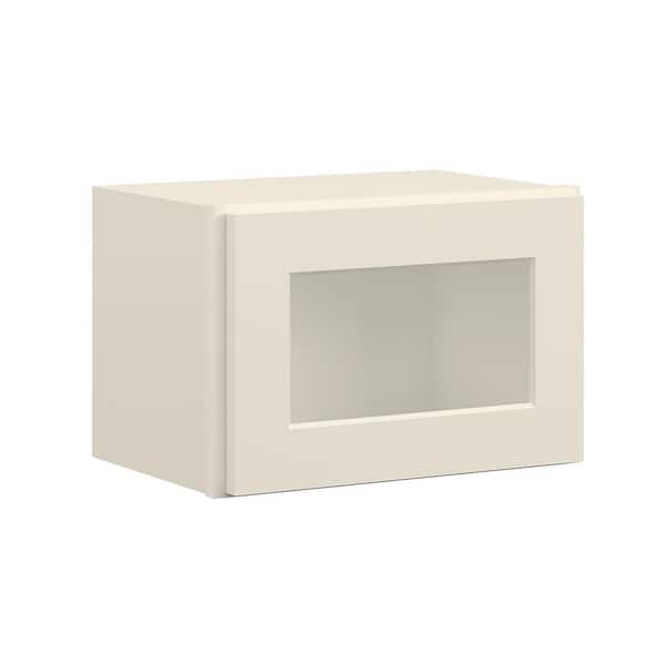 Hausvita 18 in. W x 12 in. D x 12 in. H in Antique White Plywood Ready to Assemble Wall Cabinets without Glass