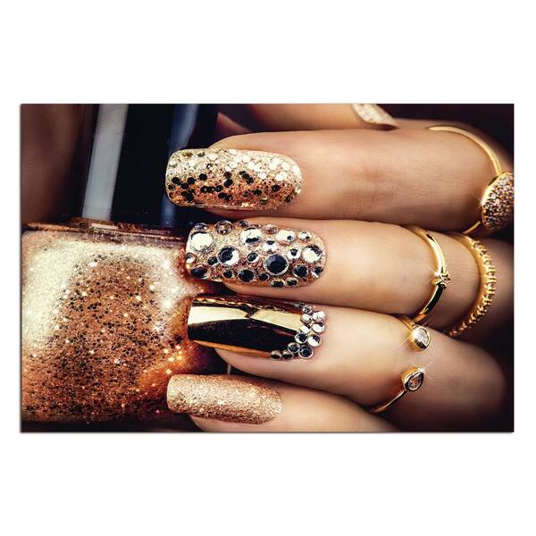 Amazing Rugs Oppidan Home "Bedazzled" Acrylic Wall Art 32 in. H x 48 in. W