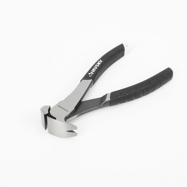 Mastercraft End Cutting Nippers Pliers, Cushioned, Non-Slip Grip, High  Carbon Steel, 8-in