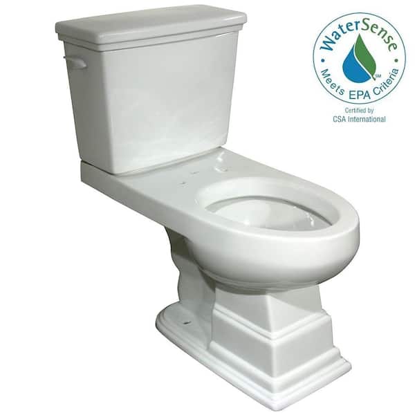 Foremost Structure Suite 2-Piece 1.280 GPF Single Flush High Efficiency Elongated Toilet in White