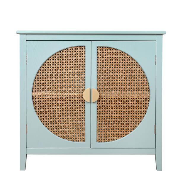 Unbranded 31.5 in. W x 14.96 in. D x 30.91 in. H Bathroom Green Linen Cabinet