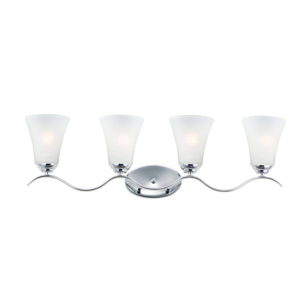 Maxim Lighting Vital 41 in. 4-Light Chrome Bath Vanity Light 12084 ...