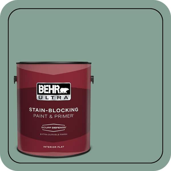 BEHR ULTRA 1 gal. #S420-4 Australian Jade Extra Durable Flat Interior Paint & Primer