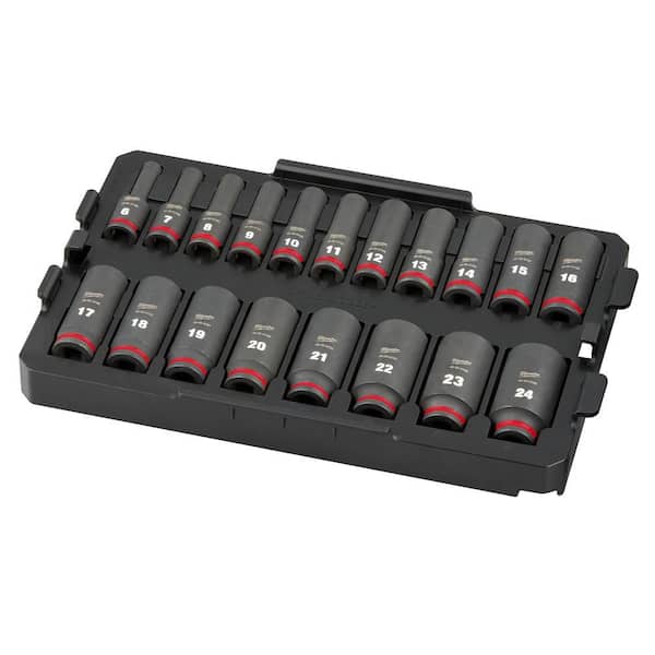 Milwaukee SHOCKWAVE Impact-Duty 3/8 in. Drive Metric Deep Well