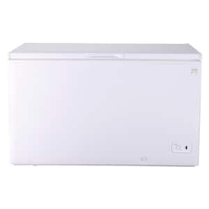 55.10 in. 14.6 Cu. Ft. (413L) Manual Defrost Chest Freezer With Balanced Hinge Lid in White Garage Ready