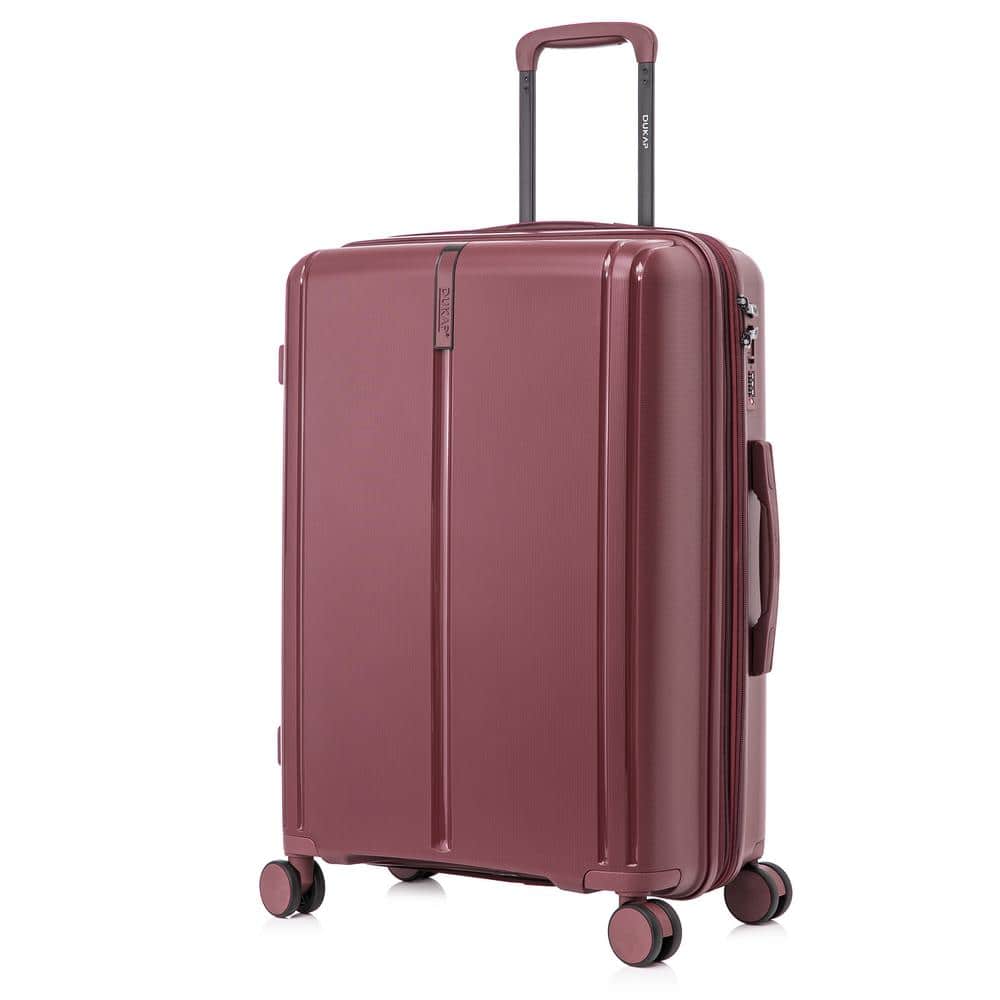 Airley 24 in. Wine Lightweight Hard Side Spinner Carry-On Suitcase