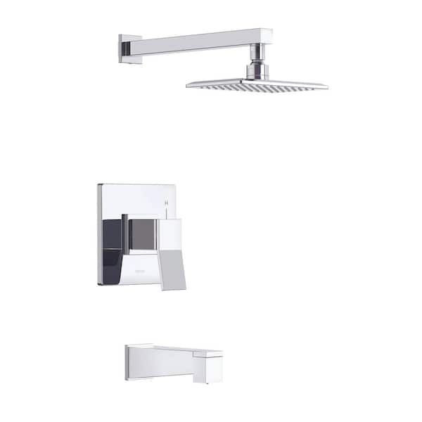 Gerber Avian 1-Handle Wall Mount Tub and Shower Trim Kit with 1.75 GPM ...