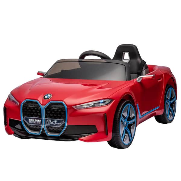 Zeus & Ruta 12-Volt  Kids ride on car 2.4G W/Remote Control, electric car for kids,3-speed adjustable, Power display in Red