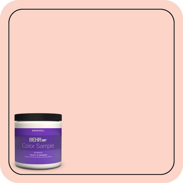BEHR PREMIUM PLUS 8 oz. #200A-2 Coral Cream Eggshell Enamel Interior Paint & Primer Color Sample