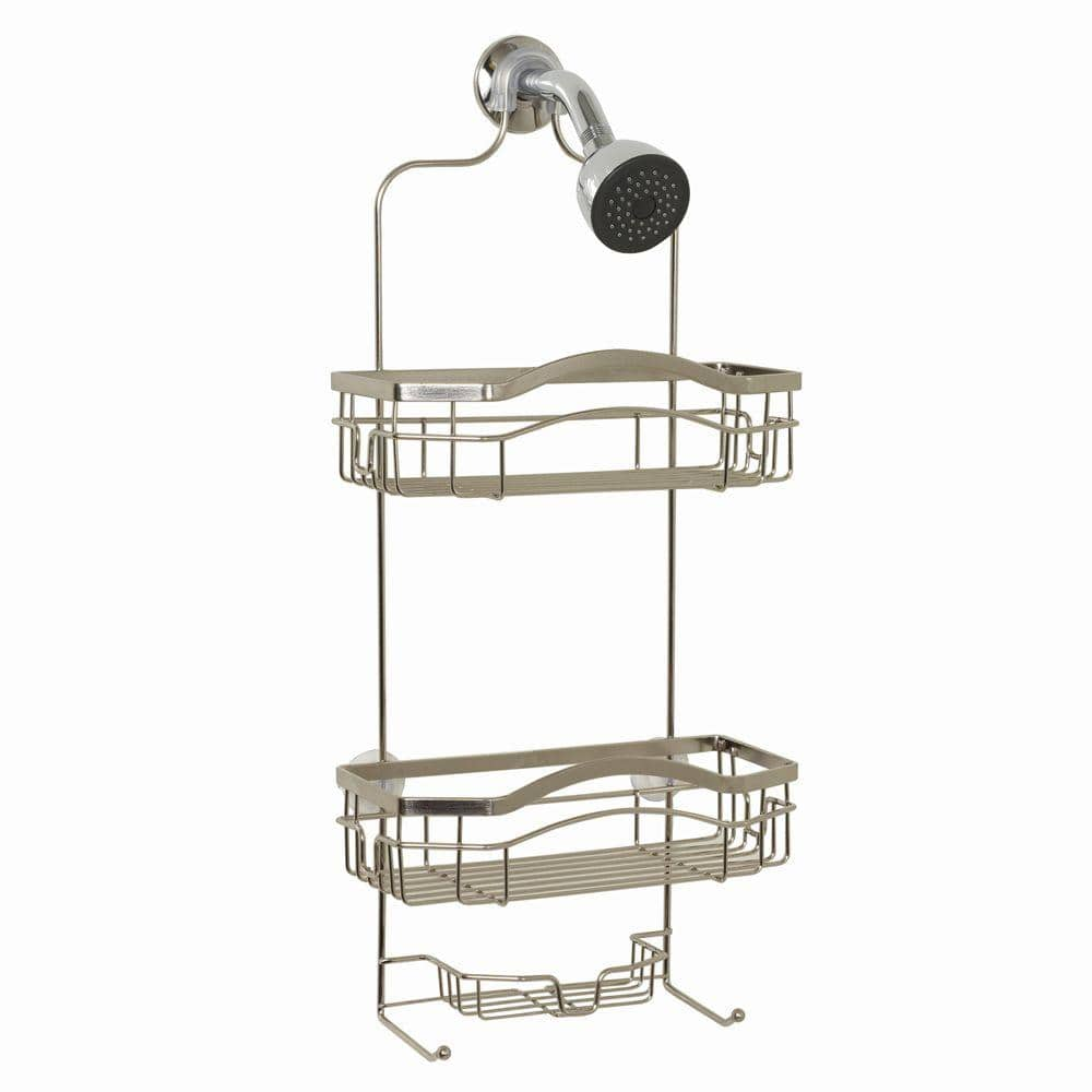 Zenna Home Premium Over-the-Shower Caddy in Stainless Steel-E7523STBB ...