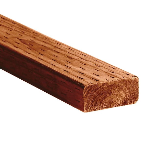 2 in. x 6 in. x 8 ft. 2 and Better S4S HemFir Brown Tone Stained 0.40