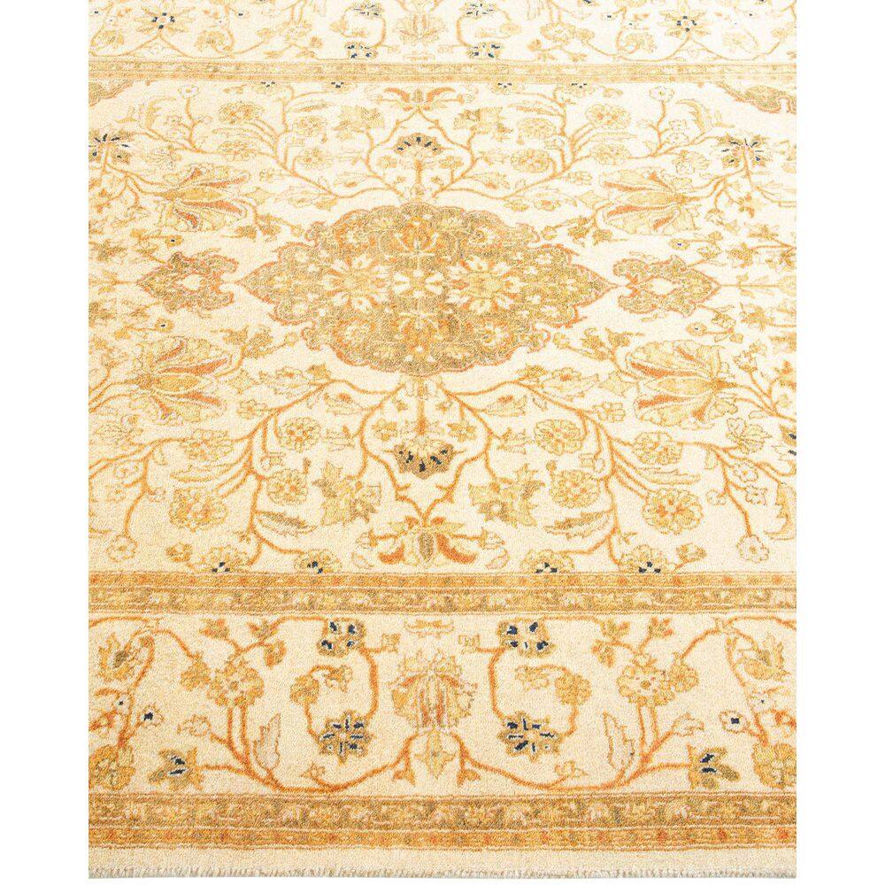 Ivory Hand-Knotted Wool Oriental 4' x 6' Rug