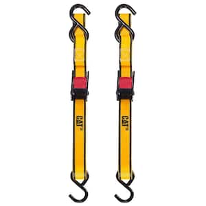 12 ft. x 1.5 in. 500 lbs. Cambuckle Tie-Down Straps (2-Pack)