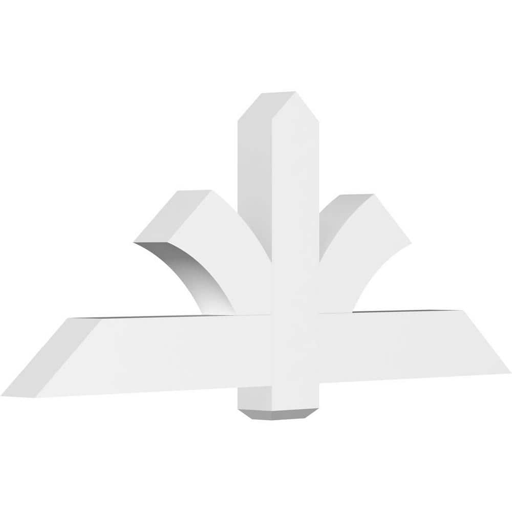 60 in. W x 25 in. H x 4 in. D x 6 in. F, 10/12 Pitch, Redmond Signature Urethane Gable Bracket, Primed Tan price history on PriceWatchPro