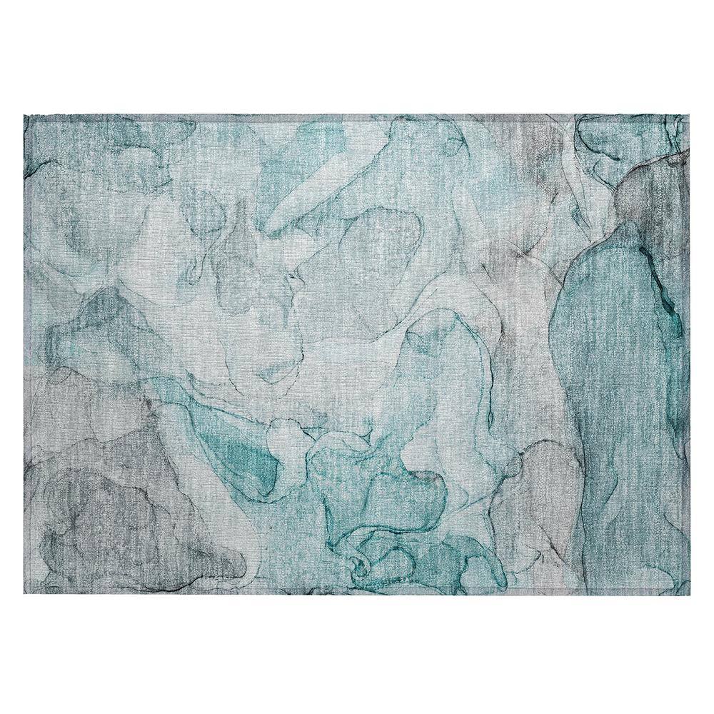 Chantille ACN512 Teal 1 ft. 8 in. x 2 ft. 6 in. Machine Washable Indoor/Out