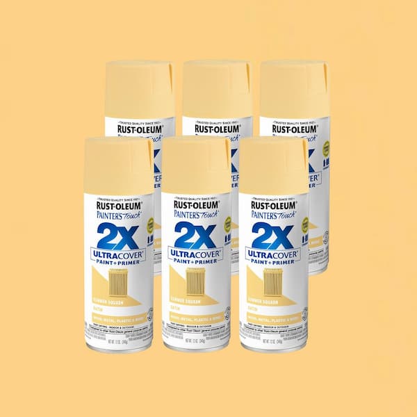 12 oz. Satin Summersquash General Purpose Spray Paint (6-Pack)