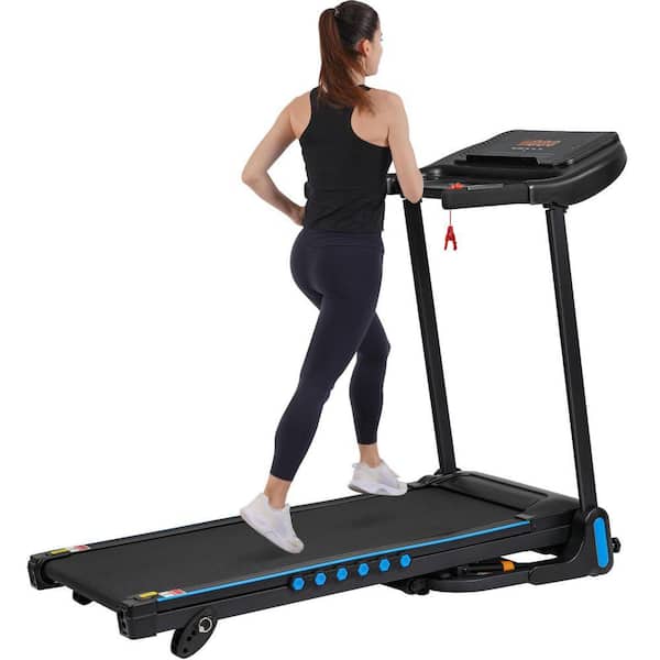 3.0 HP Hydraulic Folding Incline Treadmill with Type C and USB Charge Station and Bluetooth Speaker, 350 lbs. Capacity