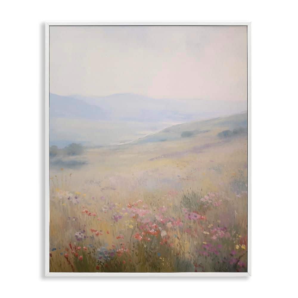 Valley Meadow Flowers by Arlington Prints White Framed Nature Giclee Art Print 14 in. x 11 in. price history on PriceWatchPro