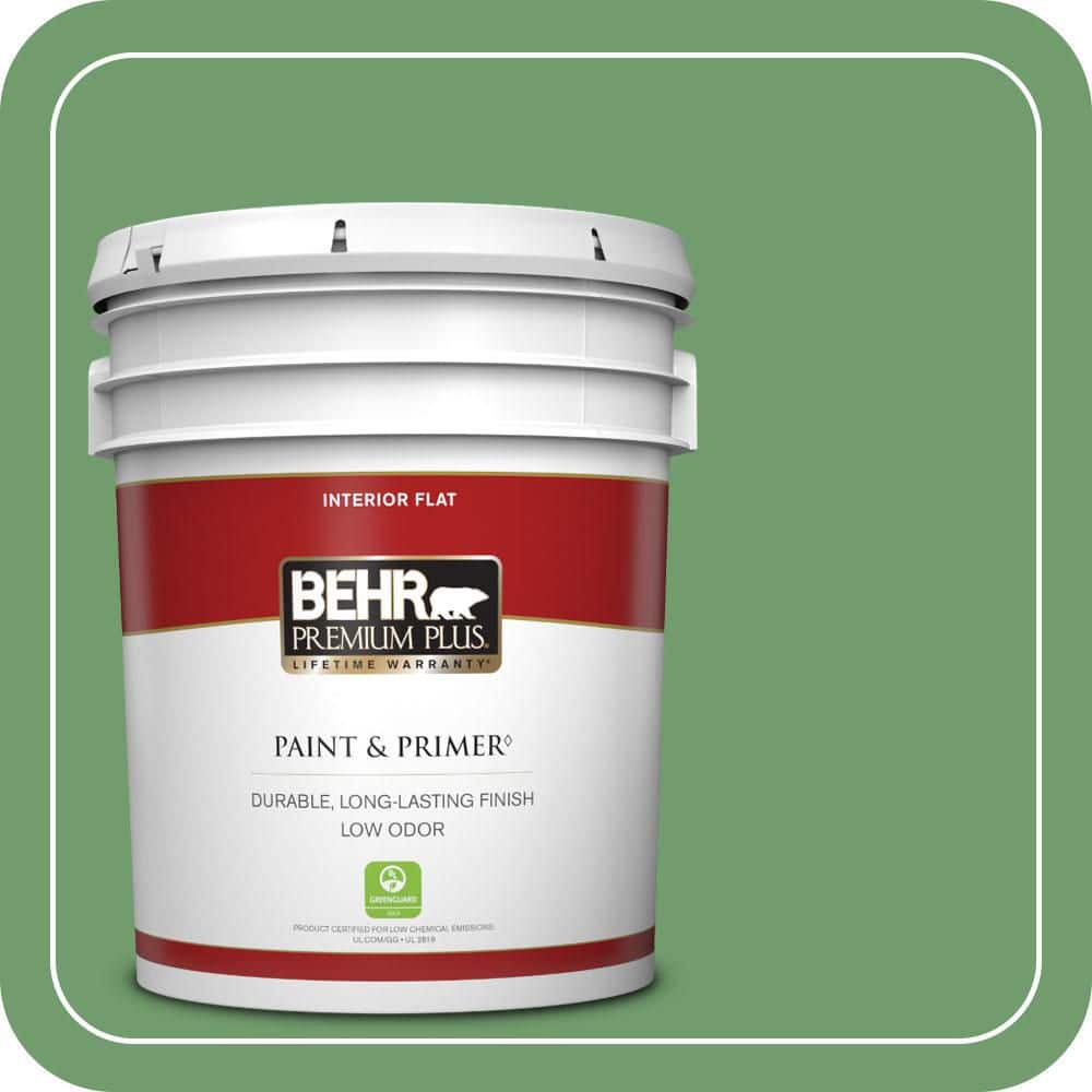 5 gal. #450D-6 Shire Green Flat Low Odor Interior Paint & Primer price history on PriceWatchPro