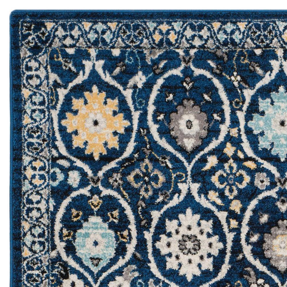 Royal Ivory Rectangular Synthetic Stain-Resistant Area Rug