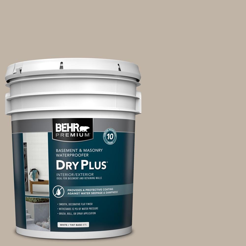 5 gal. #DMW-09 Fundamental Brown Flat Interior/Exterior Dry Plus Basement & Masonry Waterproofer price history on PriceWatchPro