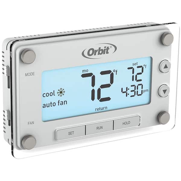 Orbit Clear Comfort Programmable Thermostat with Large, Easy-to-Read Display