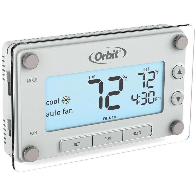 Orbit Clear Comfort Programmable Thermostat with Large, Easy-to-Read Display