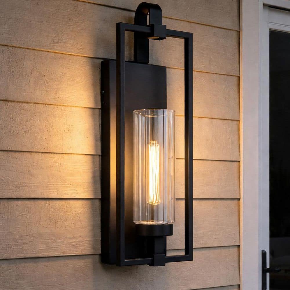 Stassi 1-Light Black Outdoor Wall Sconce price history on PriceWatchPro