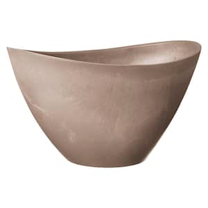 Swoop 16 in. x 12 in. x 9 in. Taupe Composite PSW Pot