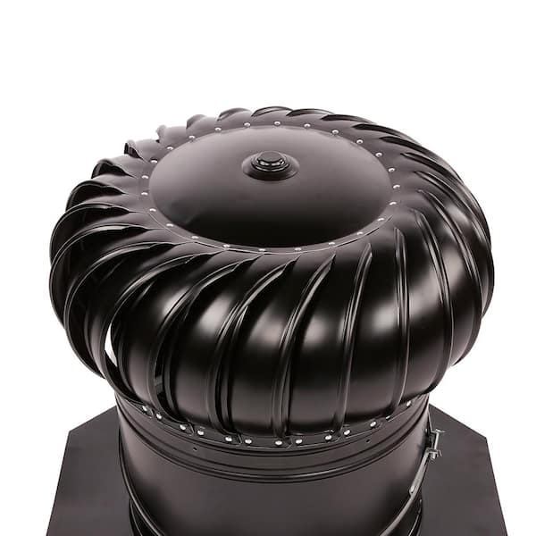 12 in. Black Aluminum Internally Braced Whirlybird Wind Turbine 12 in. Black Aluminum Internally Braced Whirlybird Wind Turbine