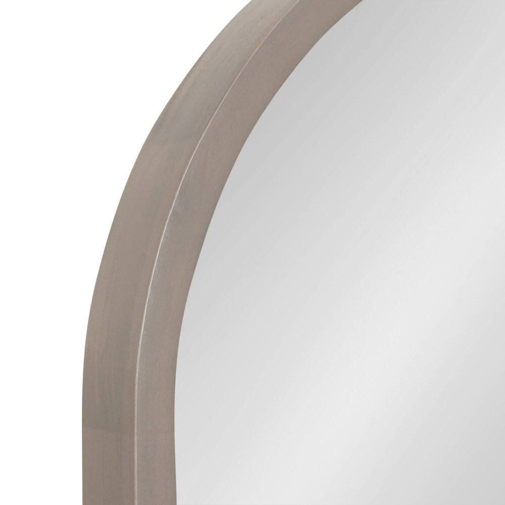 Gray Arched Wood Frame Vanity Mirror, 20 x 30