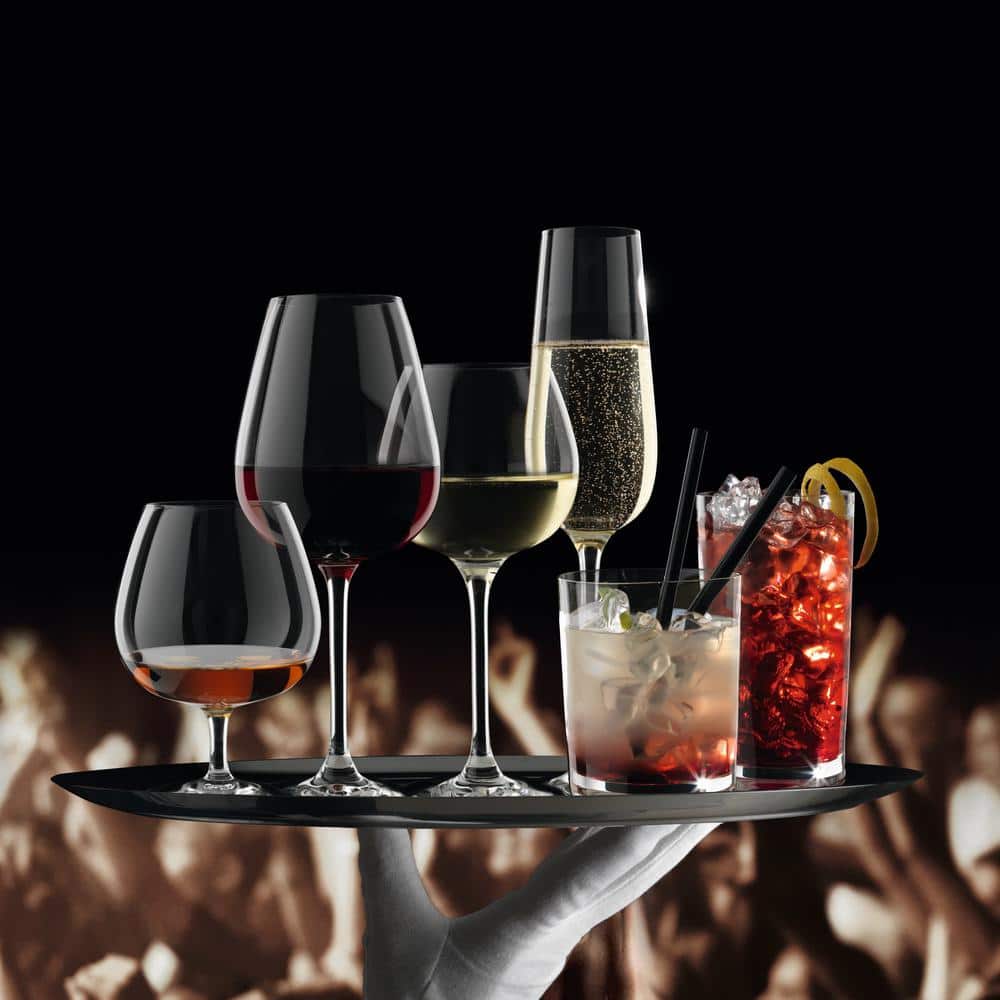 Purismo 9 oz Clear Crystal Champagne Flute Set of 4