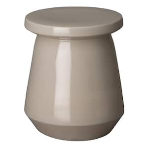 Vic Gray Round Ceramic Garden Stool