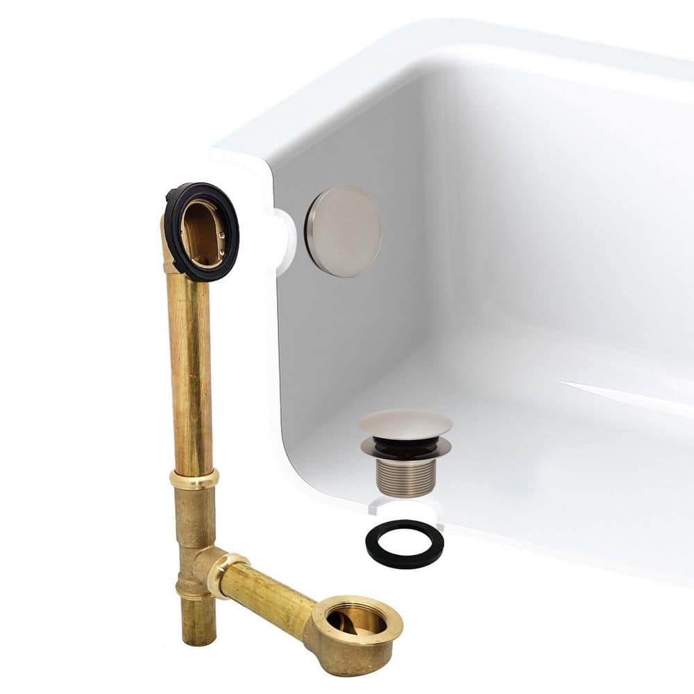14 in. Brass Bath Waste in Satin Nickel price history on PriceWatchPro