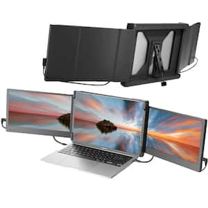 Full HD IPS Display Dual Triple Monitor Screen Extender for Laptop 13"-16" & Windows HDMI/USB-A/Type-C (15"x12"x 4")