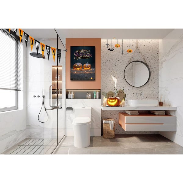 One-Piece 10 in. Rough-In 0.8/1.28 GPF Dual Flush Elongated Toilet in White, High-Efficiency WaterSense Toilet