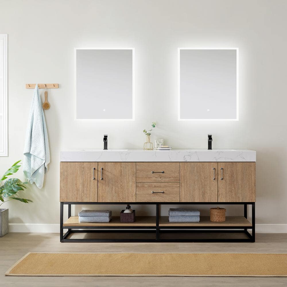 Fanwin Star Tempered Glass Vessel Bathroom Sink - 'Littel Rock' Series, Tea Matt Finish, Top Mount With Pop-Up Drain