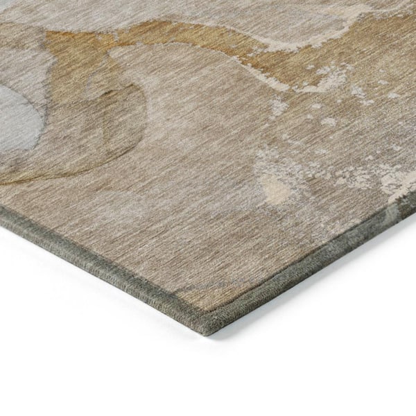 Chantille ACN517 Brown 8 ft. x 10 ft. Machine Washable Indoor/Outdoor Geometric Area Rug