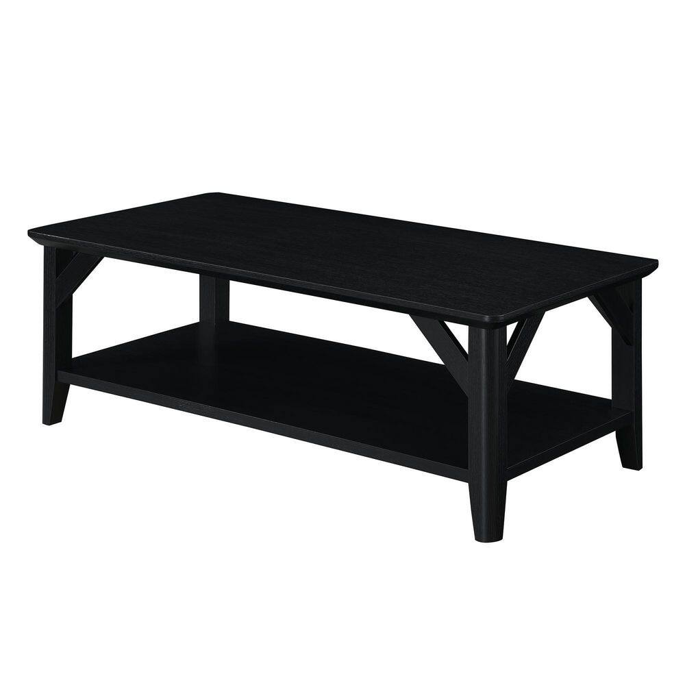 Rustic Winston Rectangular Outdoor Coffee Table in Woodgrain