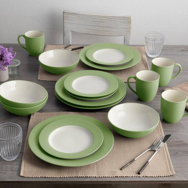 Noritake Colorwave Apple 11 in. (Green) Stoneware Rim Dinner