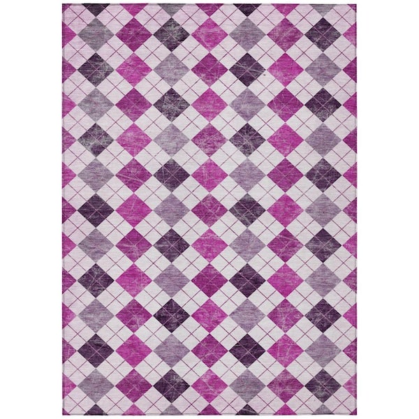 Chantille Machine Washable Indoor/Outdoor Abstract ACN2237 Blush 10 ft. x 14 ft. Area Rug