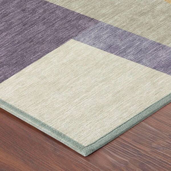 Chantille Machine Washable Indoor/Outdoor Abstract ACN2446 Plum 10 ft. x 14 ft. Area Rug
