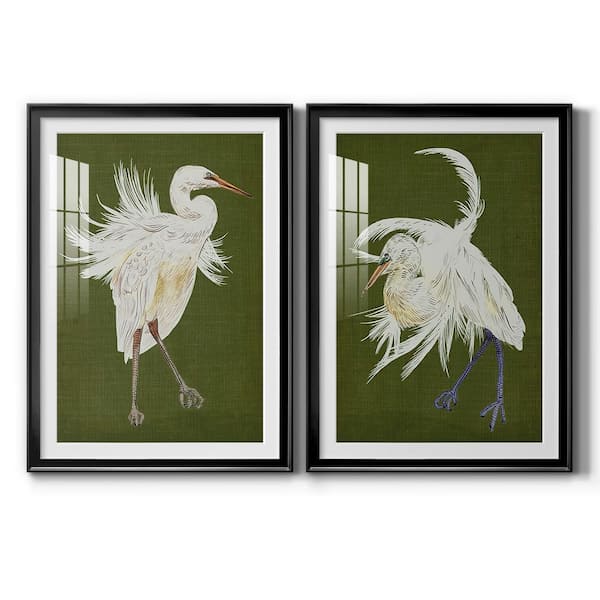 Wexford Home Heron Plumage V by Wexford Homes 2-Pieces Framed Abstract Paper Art Print 18.5 in. x 24.5 in.