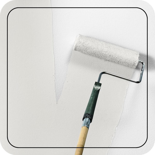 5 gal. #BL-W14 White Ceiling Flat Interior Paint & Primer